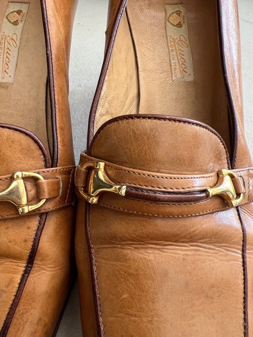 Vintage Gucci Pump Horsebit Shoes 6 6.5 - Picture 4 of 14